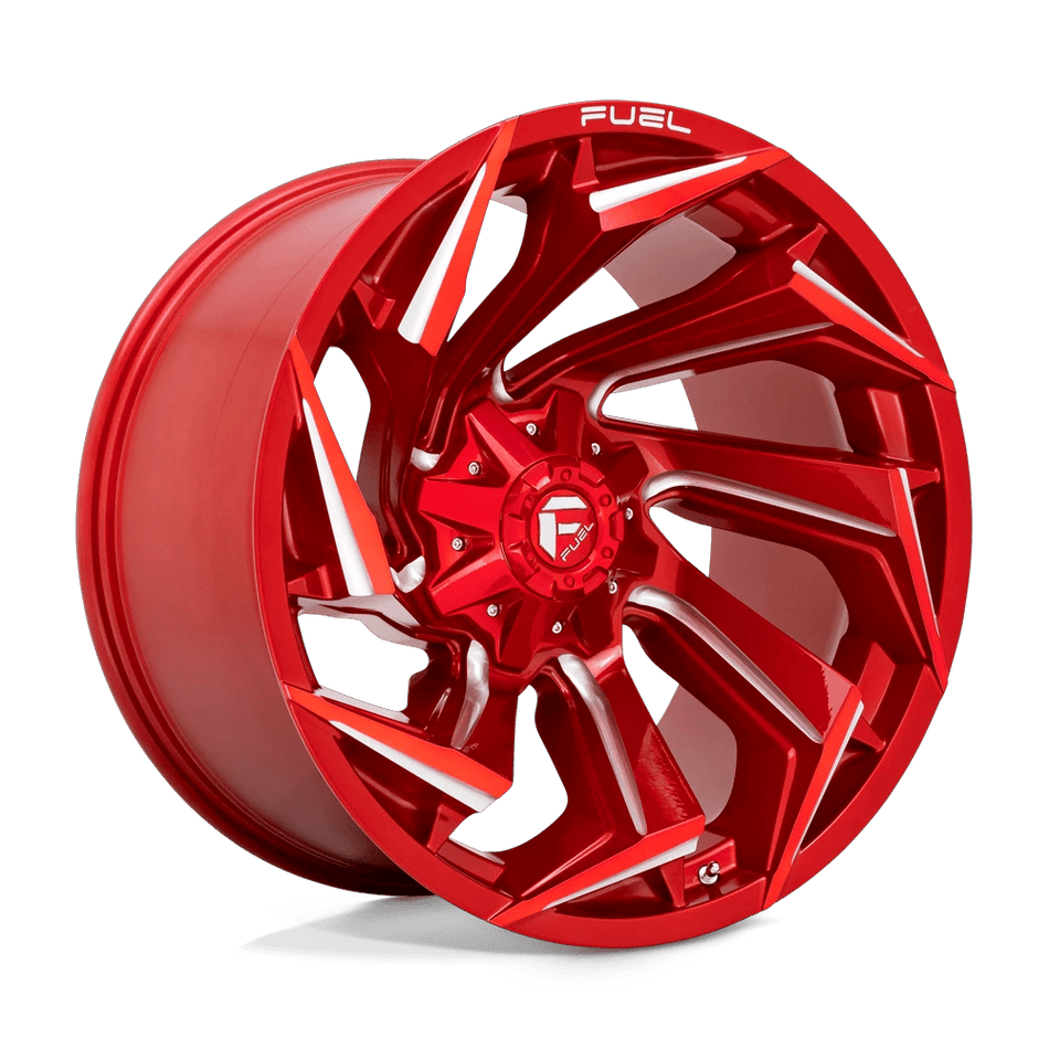 Fuel 1PC D754 REACTION 22x12 ET-44 8x180 Candy Red Milled