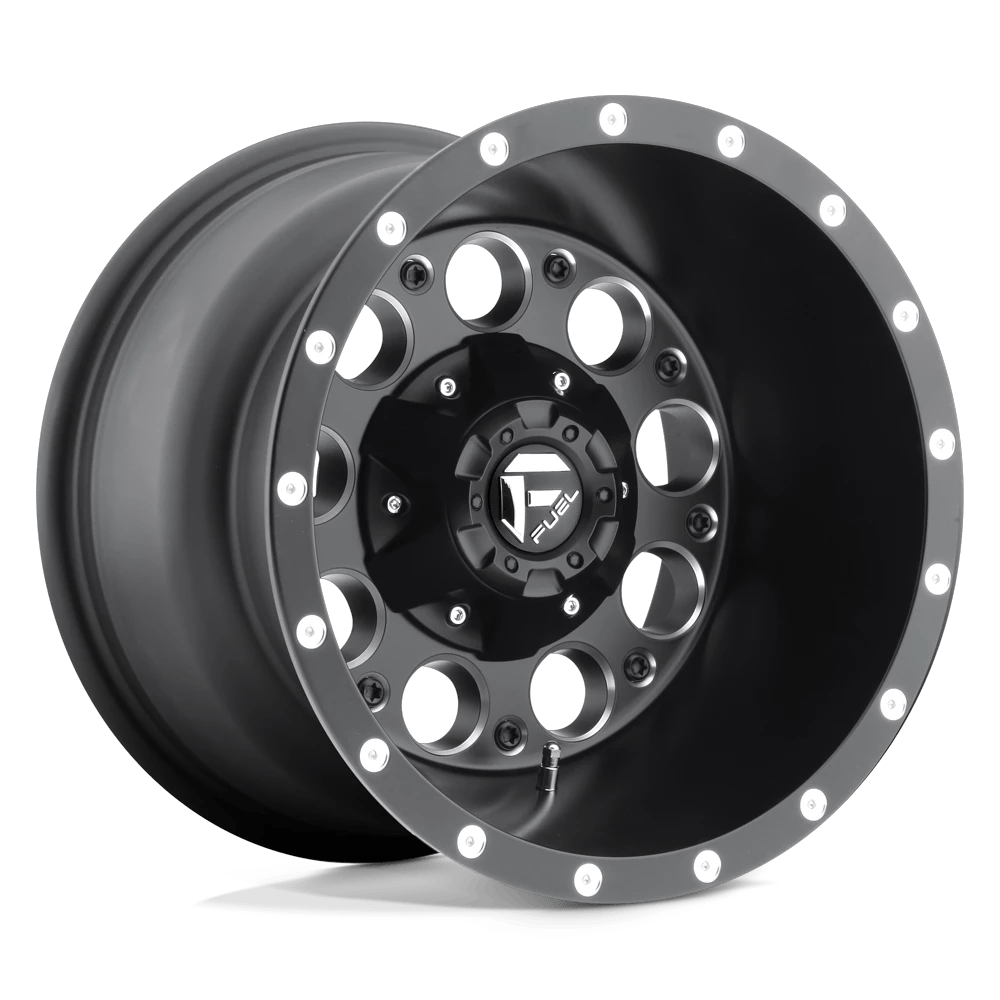 Fuel 1PC D525 REVOLVER 15x10 ET-43 6x139.7 Matte Black Milled