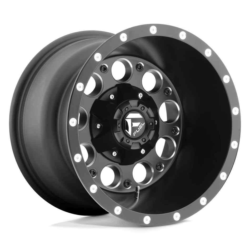 Fuel 1PC D525 REVOLVER 15x10 ET-43 6x139.7 Matte Black Milled
