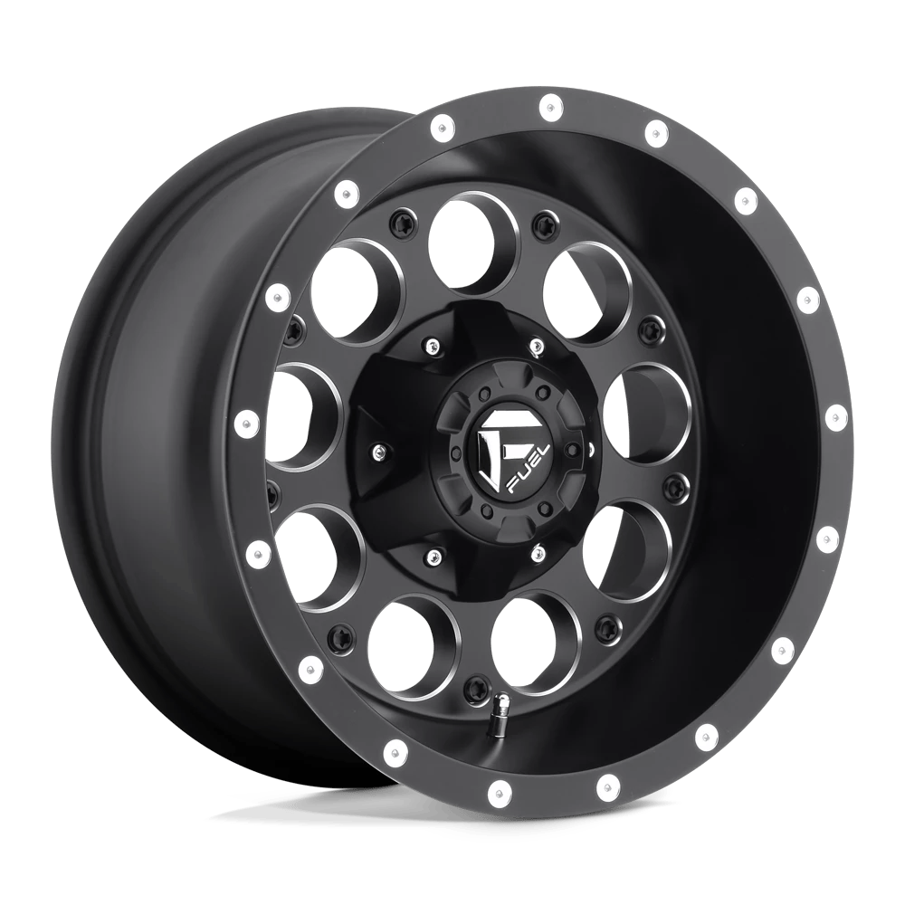 Fuel 1PC D525 REVOLVER 15x8 ET-18 6x139.7 Matte Black Milled