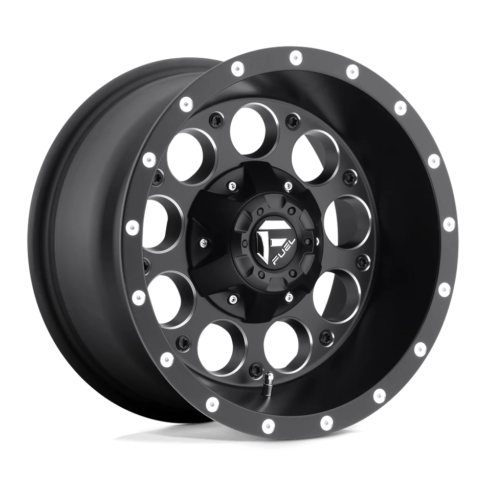 Fuel 1PC D525 REVOLVER 15x8 ET-18 6x139.7 Matte Black Milled