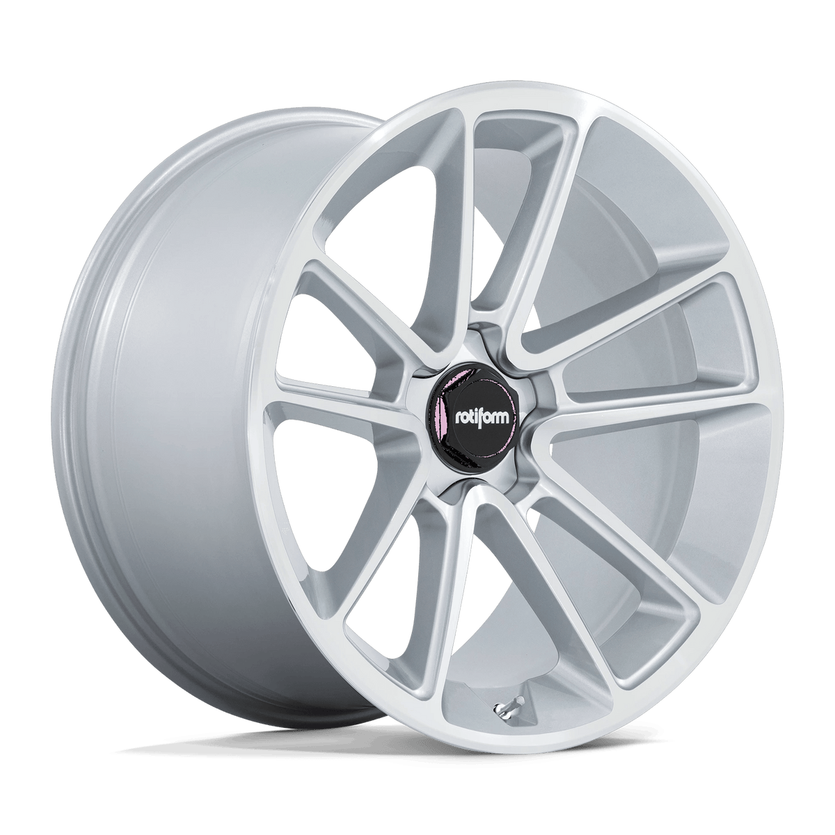 Rotiform R192 BTL 22x10 ET30 5x112 Gloss Silver w/ Machined Face