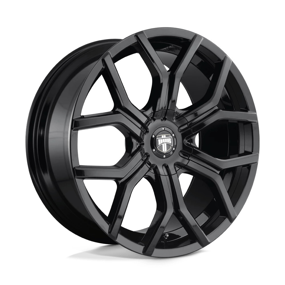 DUB 1PC S208 ROYALTY 22x9.5 ET30 6x120/132 Gloss Black