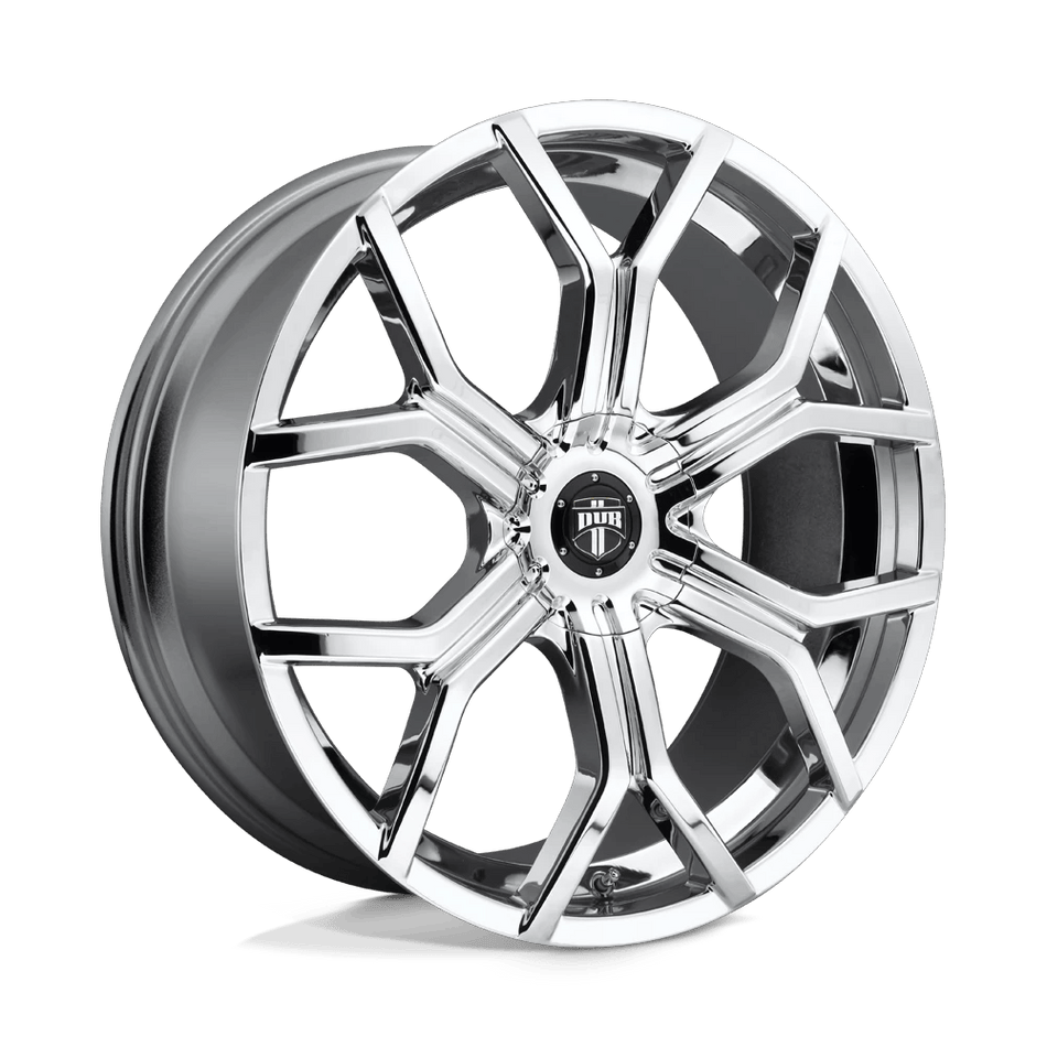 DUB 1PC S207 ROYALTY 24x9.5 ET10 BLANK Chrome