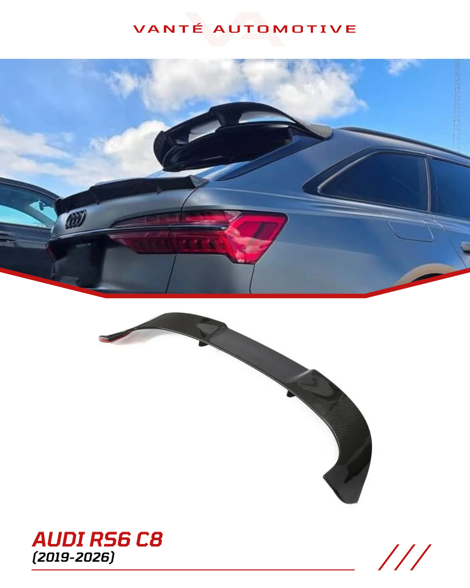 Audi RS6 C8 Carbon Fiber Roof Spoiler Wing V2