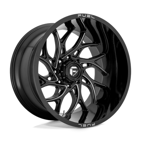 Fuel 1PC D741 RUNNER 22x12 ET-44 6x139.7 Gloss Black Milled
