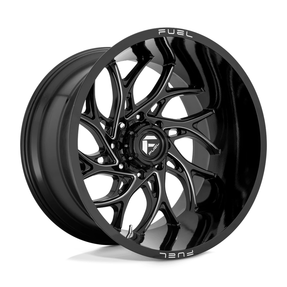 Fuel 1PC D741 RUNNER 24x14 ET-75 8x165.1 Gloss Black Milled