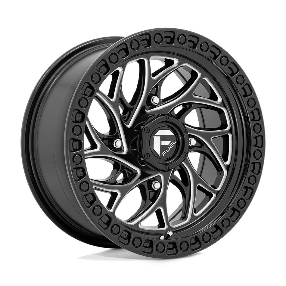Fuel UTV D741 RUNNER UTV 15x7 ET10 4x156 Gloss Black Milled