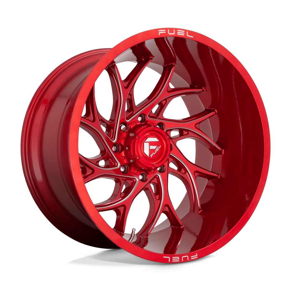 Fuel 1PC D742 RUNNER 24x14 ET-75 8x180 Candy Red Milled