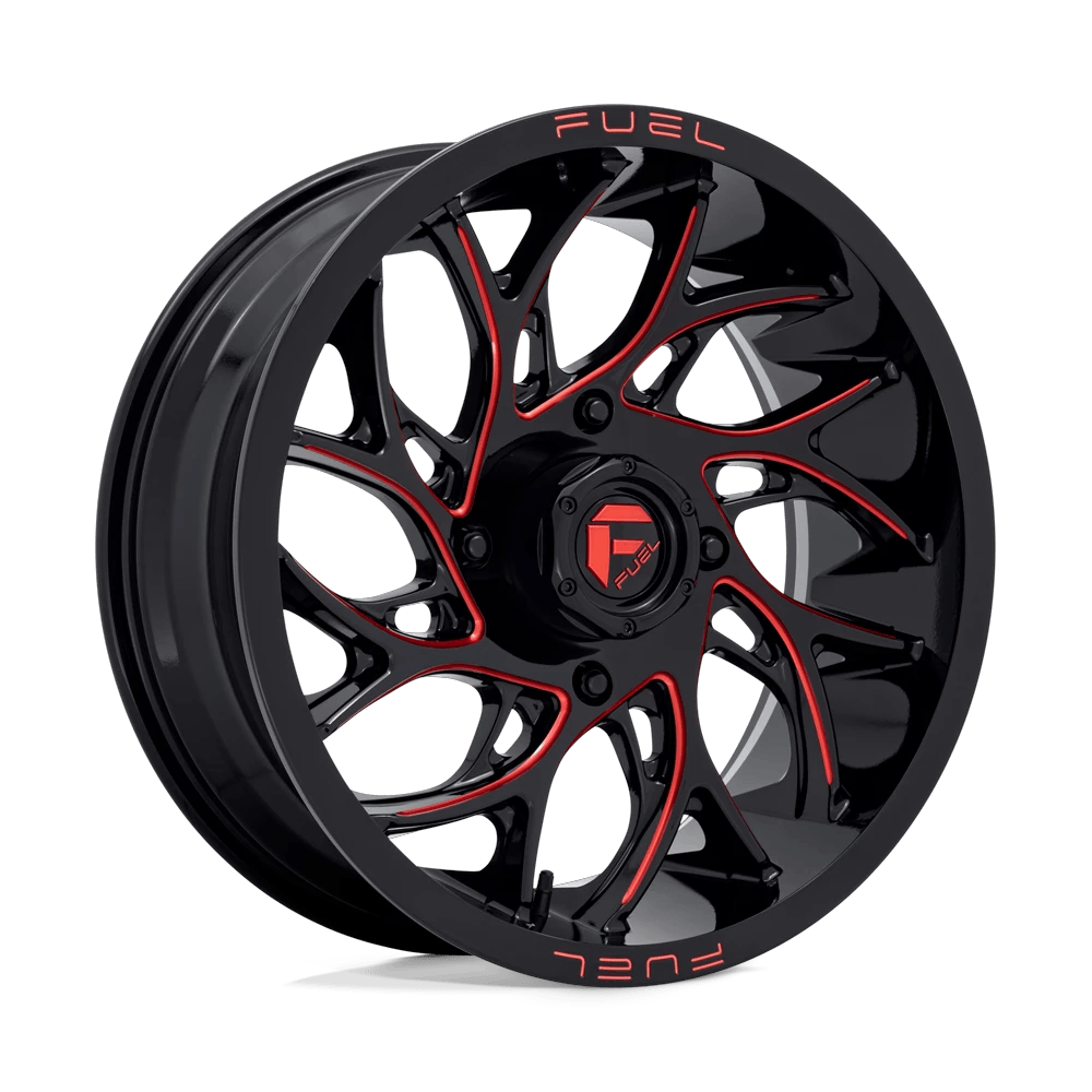 Fuel UTV D779 RUNNER UTV 18x7 ET13 4x156 Gloss Black Milled w/ Candy Red Tint