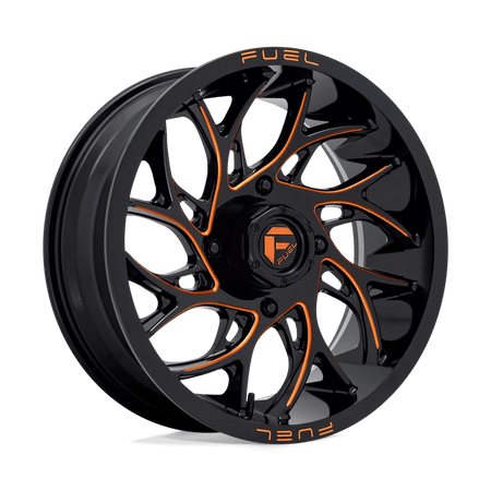 Fuel UTV D780 RUNNER UTV 18x7 ET13 4x137 Gloss Black Milled w/ Orange Tint