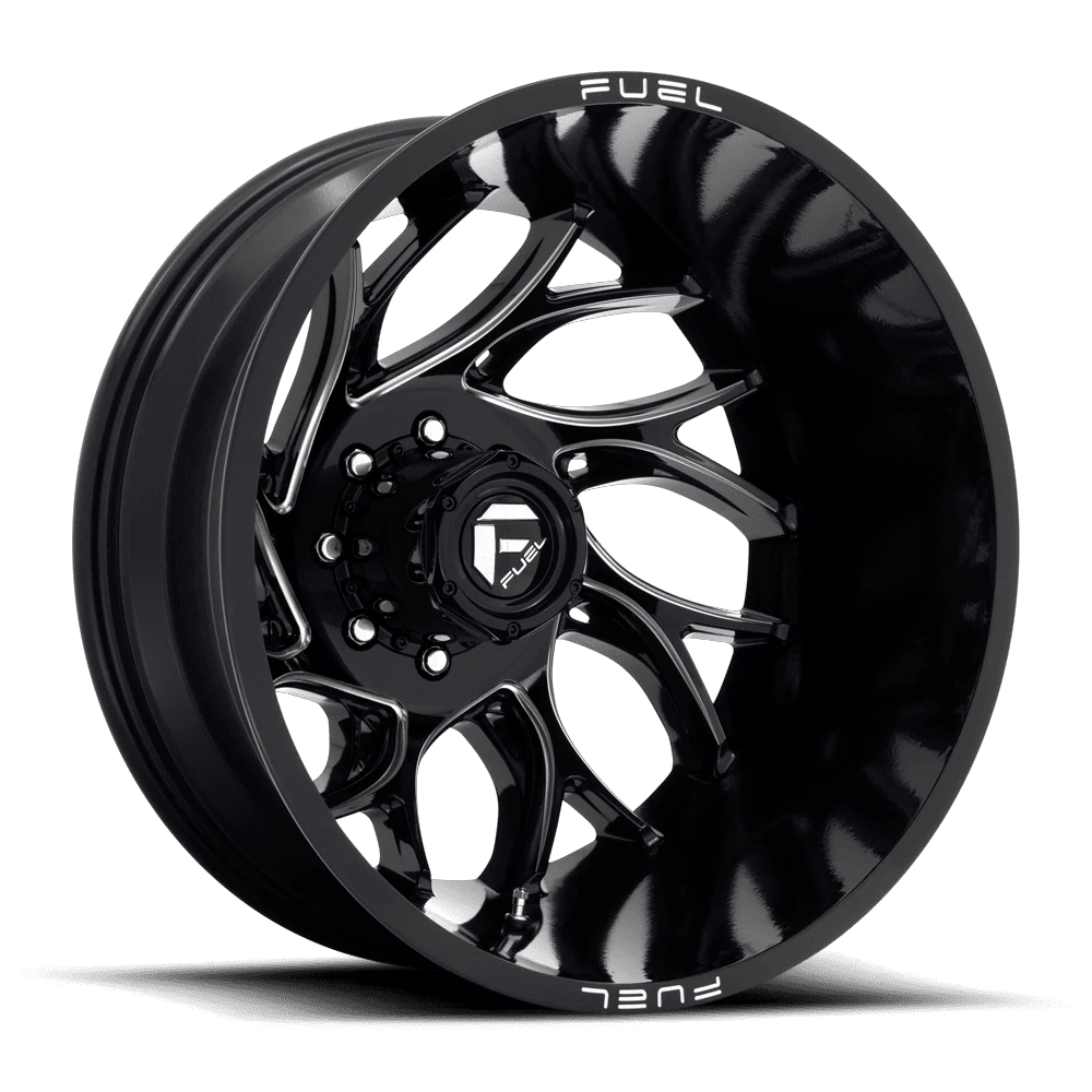 Fuel 1PC D741 RUNNER 20x8.25 ET-221 8x210 Gloss Black Milled