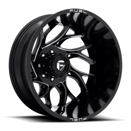 Fuel 1PC D741 RUNNER 20x8.25 ET-221 8x210 Gloss Black Milled