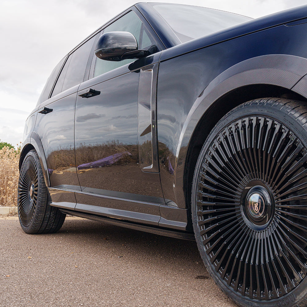 RANGE ROVER L460 2022+ CARBON FIBRE WIDE ARCH EXTENSIONS - CT DESIGN-Arches-CT CARBON-CT Carbon - High-quality carbon fiber and gloss black aerodynamic parts for premium sports and luxury vehicles.