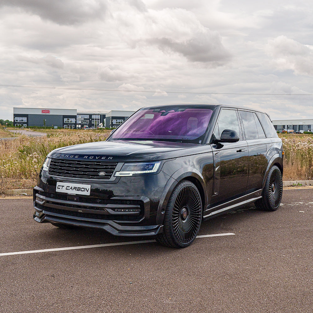 RANGE ROVER L460 2022+ CARBON FIBRE ROOF SPOILER - CT DESIGN-Spoiler-CT CARBON-CT Carbon - High-quality carbon fiber and gloss black aerodynamic parts for premium sports and luxury vehicles.