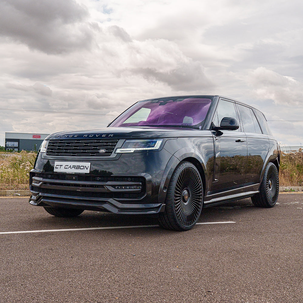 RANGE ROVER L460 2022+ CARBON FIBRE WIDE ARCH EXTENSIONS - CT DESIGN-Arches-CT CARBON-CT Carbon - High-quality carbon fiber and gloss black aerodynamic parts for premium sports and luxury vehicles.