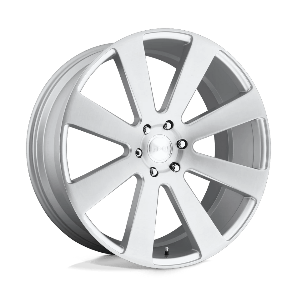 DUB 1PC S213 8-BALL 24x10 ET20 6x139.7 Gloss Silver Brushed