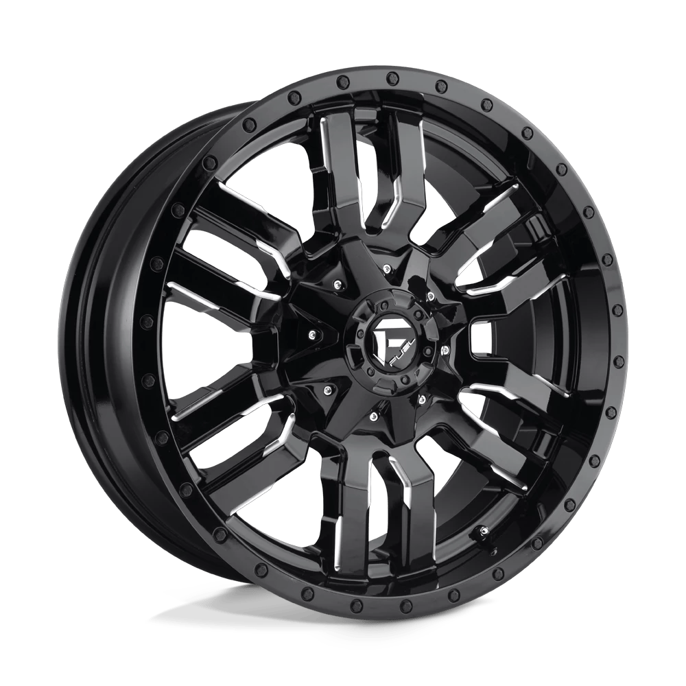 Fuel 1PC D595 SLEDGE 18x9 ET-12 5x114.3/5.0 Gloss Black Milled