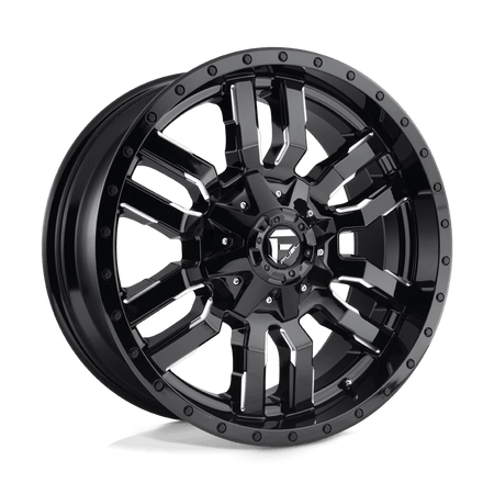 Fuel 1PC D595 SLEDGE 18x9 ET-12 5x114.3/5.0 Gloss Black Milled