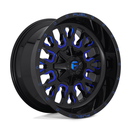 Fuel 1PC D645 STROKE 18x9 ET-12 5x114.3/5.0 Gloss Black w/ Blue Tint