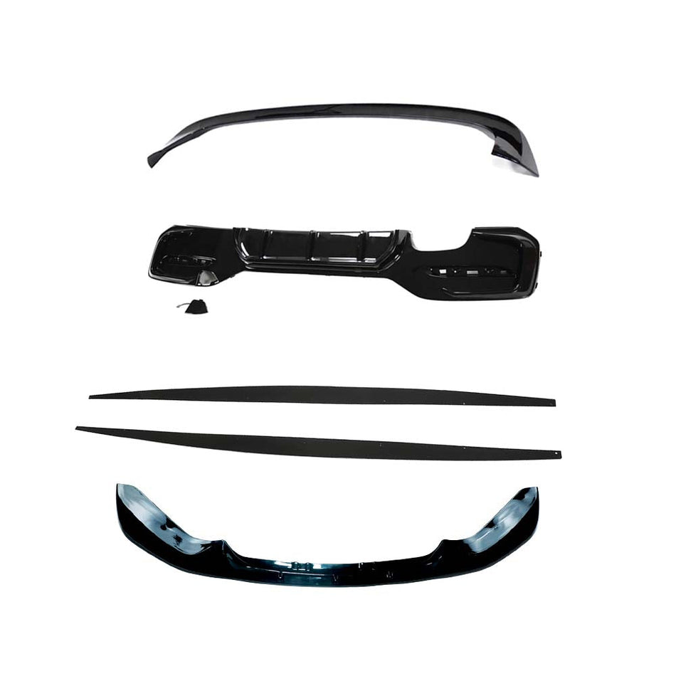 BMW F20/F21 1 SERIES LCI TWIN LEFT GLOSS BLACK KIT - V2