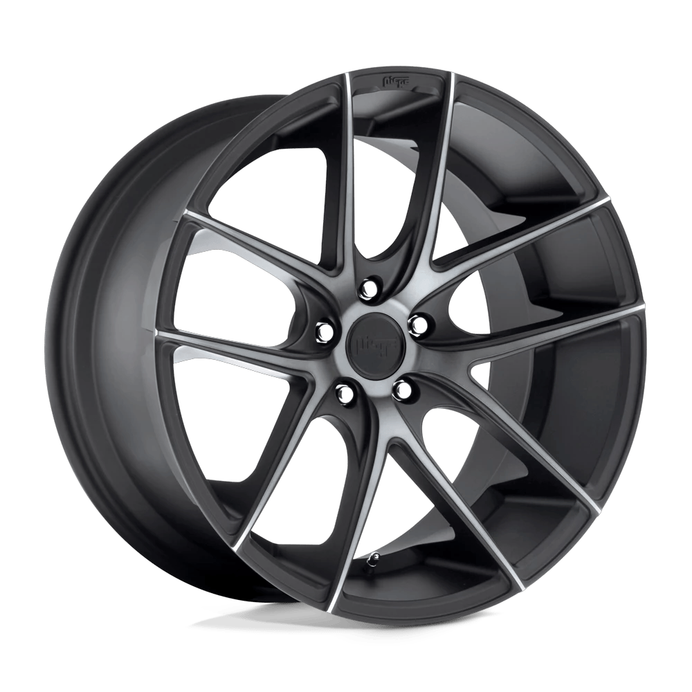 Niche 1PC M130 TARGA 18x8 ET15 5x120 Matte Black Double Dark Tint