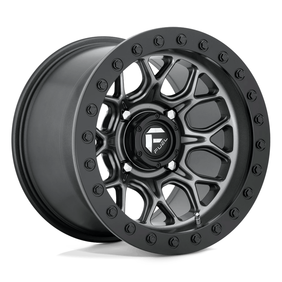 Fuel UTV D919 TECH UTV BEADLOCK 15x10 ET0 4x137 Matte Gunmetal Black Bead Ring