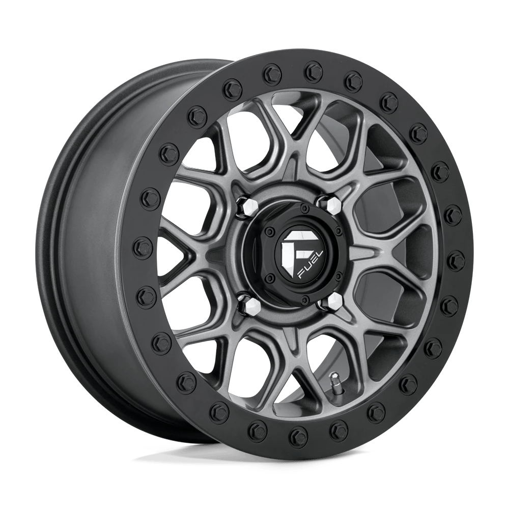 Fuel UTV D919 TECH UTV BEADLOCK 15x7 ET38 4x156 Matte Gunmetal Black Bead Ring