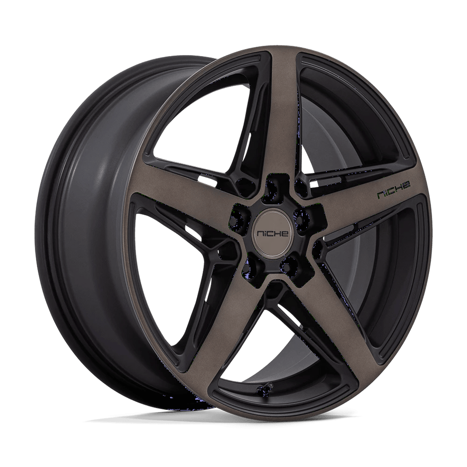 Niche 1PC M271 TERAMO 18x8 ET42 5x112 Matte Black w/ Double Dark Tint