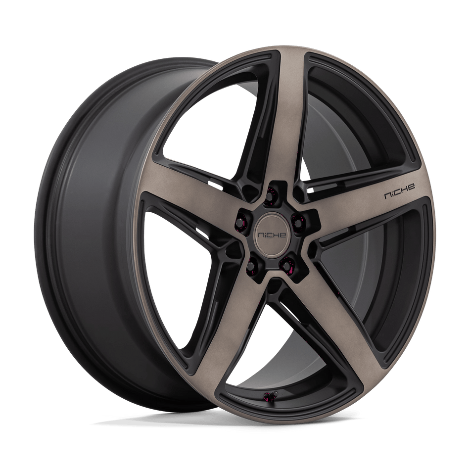 Niche 1PC M271 TERAMO 20x9.5 ET22 5x120 Matte Black w/ Double Dark Tint