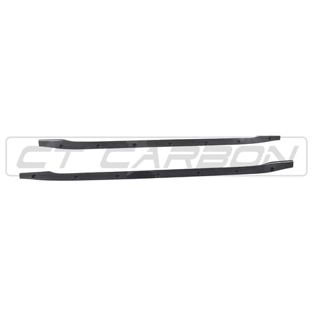 TESLA MODEL 3 2017-2023 CARBON FIBRE SIDE SKIRTS-Side Skirts-CT CARBON-CT Carbon - High-quality carbon fiber and gloss black aerodynamic parts for premium sports and luxury vehicles.