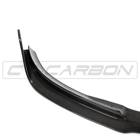 TESLA MODEL 3 2017-2023 CARBON FIBRE SPLITTER - V2-Splitter-CT CARBON-CT Carbon - High-quality carbon fiber and gloss black aerodynamic parts for premium sports and luxury vehicles.