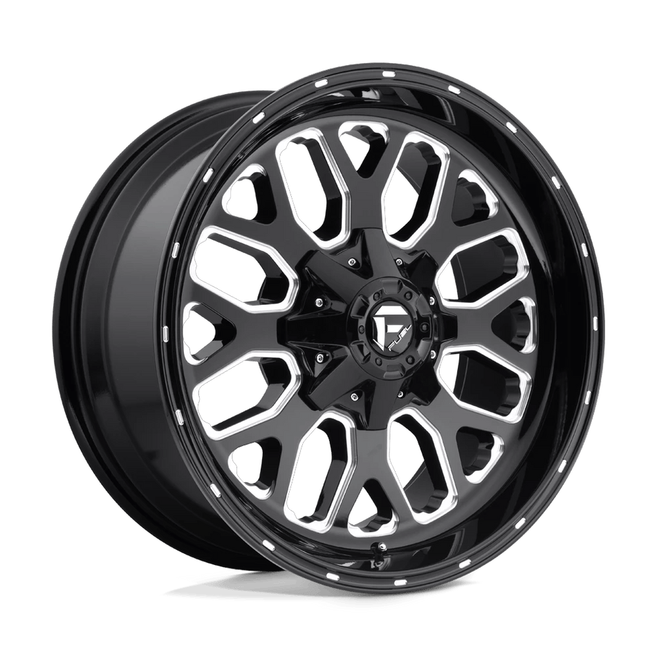 Fuel 1PC D588 TITAN 20x10 ET-18 8x165.1 Gloss Black Milled