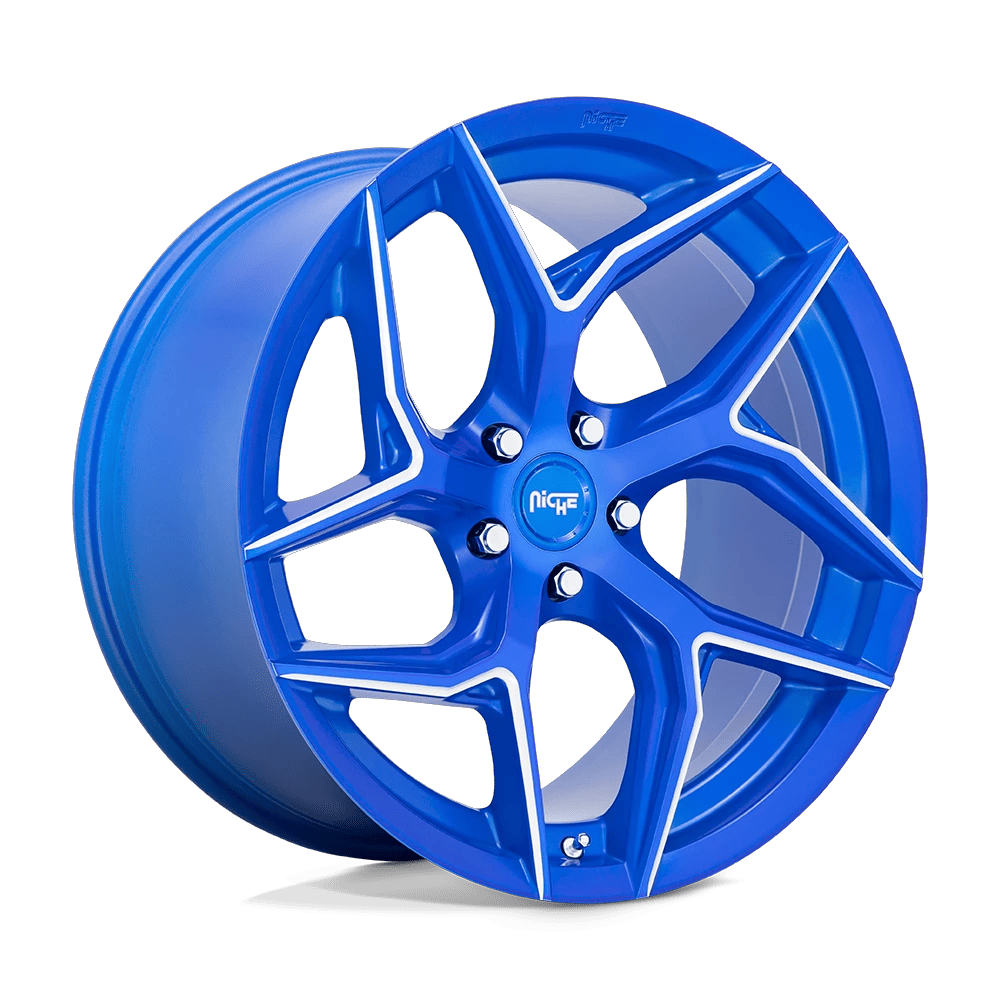 Niche 1PC M268 TORSION 20x10.5 ET40 5x112 Anodized Blue Milled
