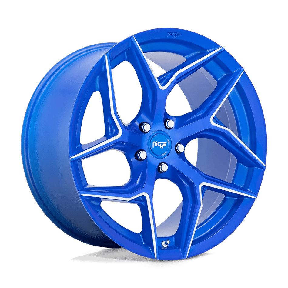 Niche 1PC M268 TORSION 20x10.5 ET40 5x112 Anodized Blue Milled