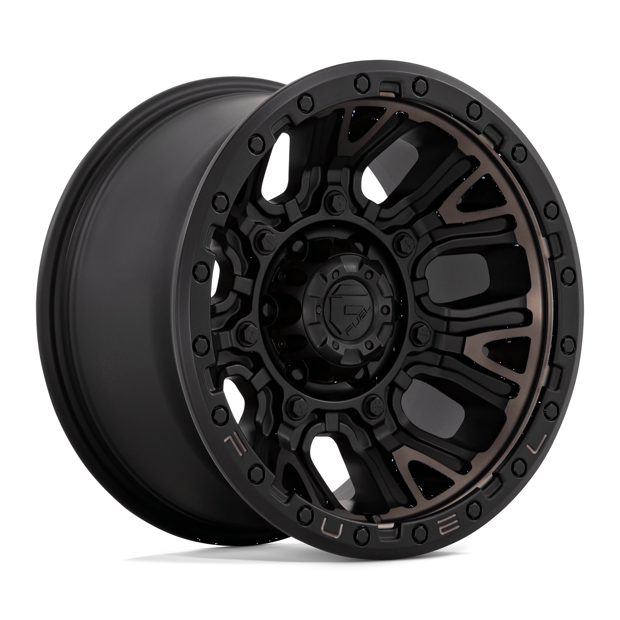 Fuel 1PC D824 TRACTION 20x10 ET-18 5x127 Matte Black w/ Double Dark Tint