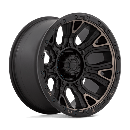 Fuel 1PC D824 TRACTION 20x10 ET-18 6x139.7 Matte Black w/ Double Dark Tint