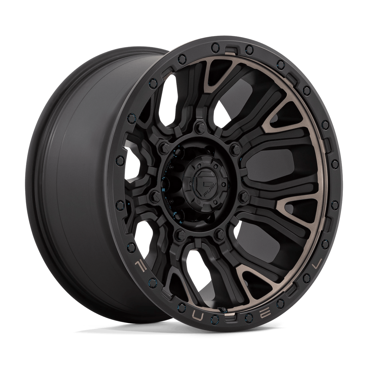 Fuel 1PC D824 TRACTION 20x10 ET-18 6x135 Matte Black w/ Double Dark Tint