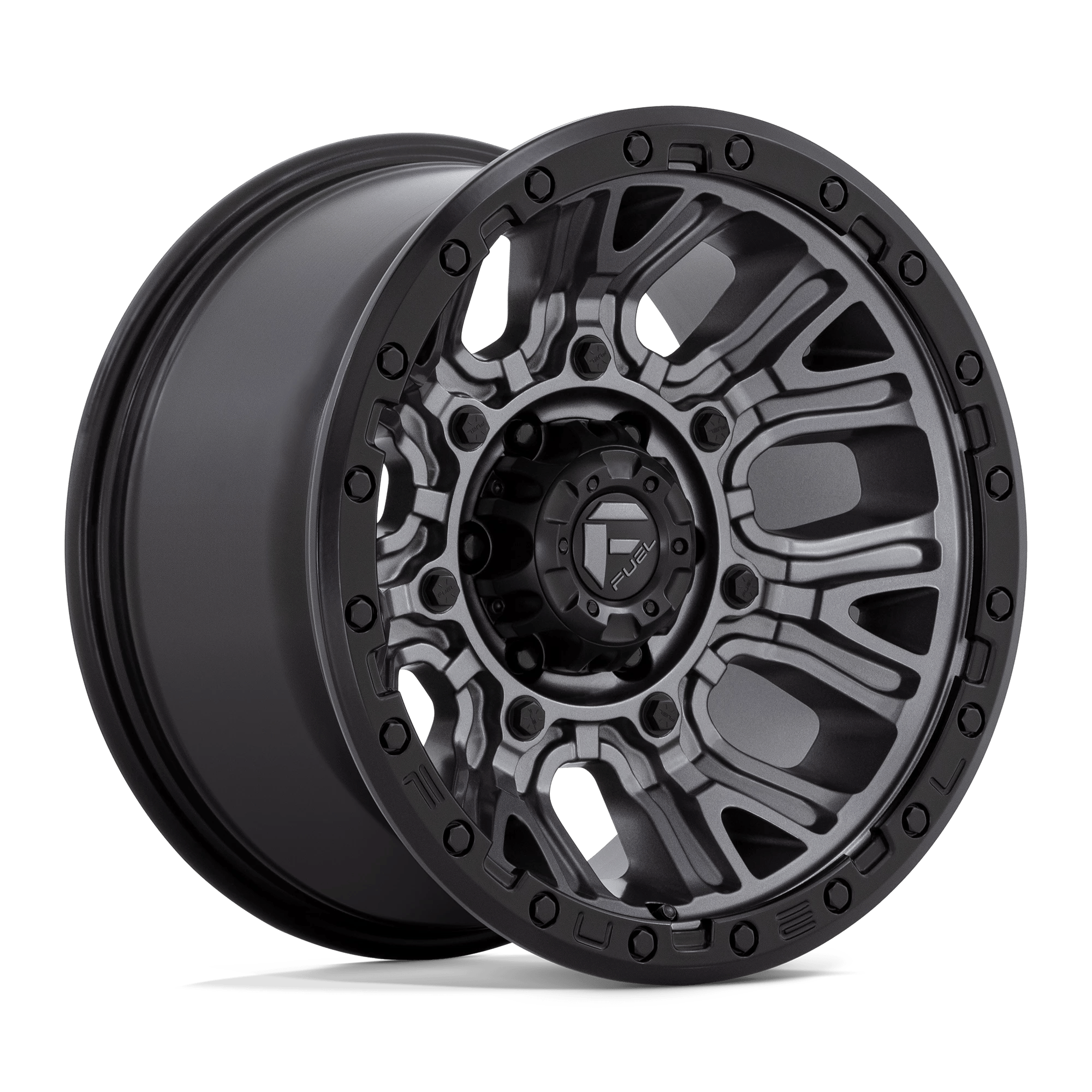 Fuel 1PC D825 TRACTION 20x9 ET1 5x127 Matte Gunmetal w/ Black Ring