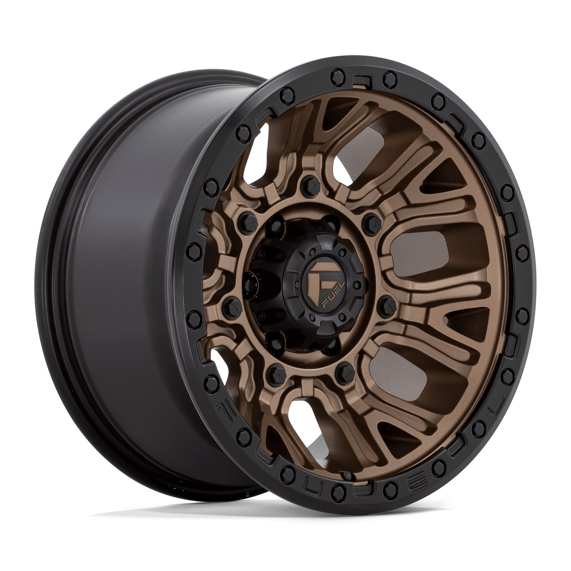 Fuel 1PC D826 TRACTION 17x9 ET-12 5x127 Matte Bronze w/ Black Ring