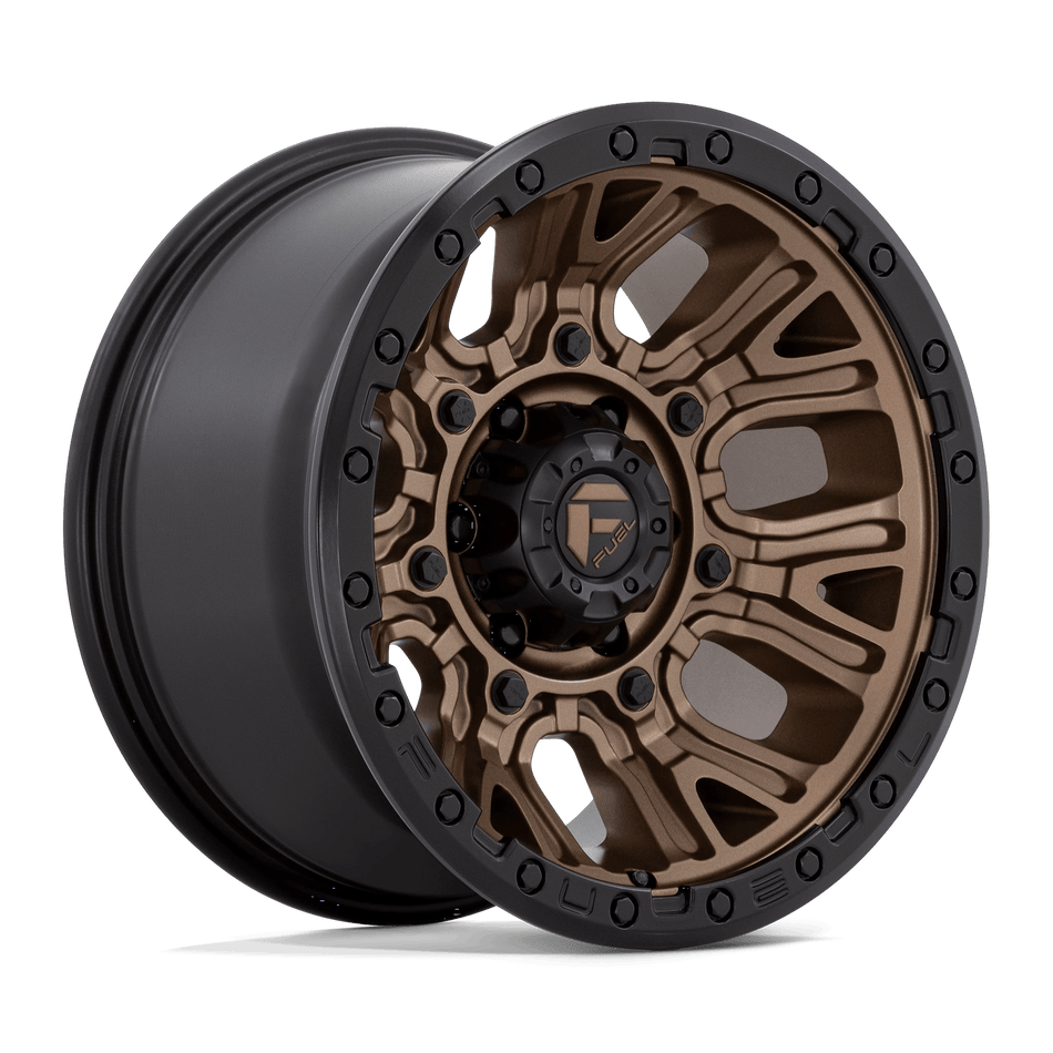 Fuel 1PC D826 TRACTION 17x9 ET-12 5x127 Matte Bronze w/ Black Ring