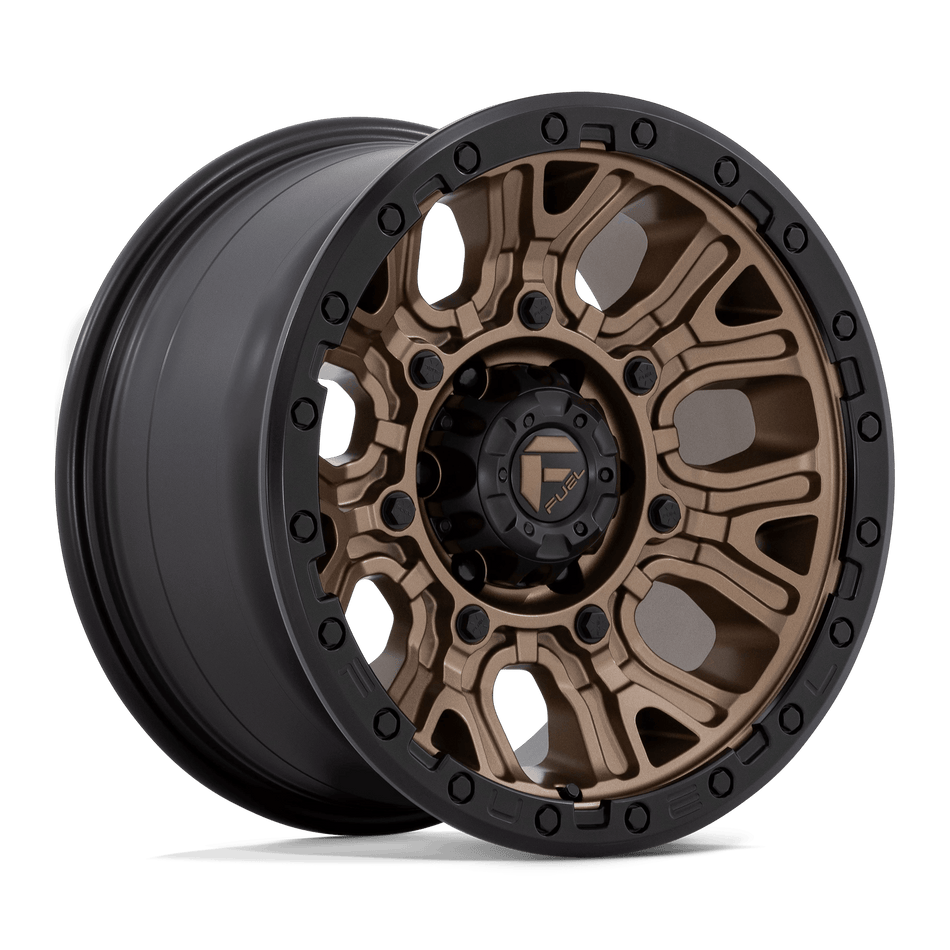Fuel 1PC D826 TRACTION 17x9 ET1 6x139.7 Matte Bronze w/ Black Ring