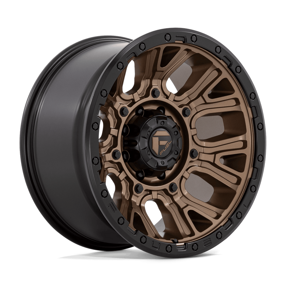 Fuel 1PC D826 TRACTION 20x10 ET-18 8x180 Matte Bronze w/ Black Ring