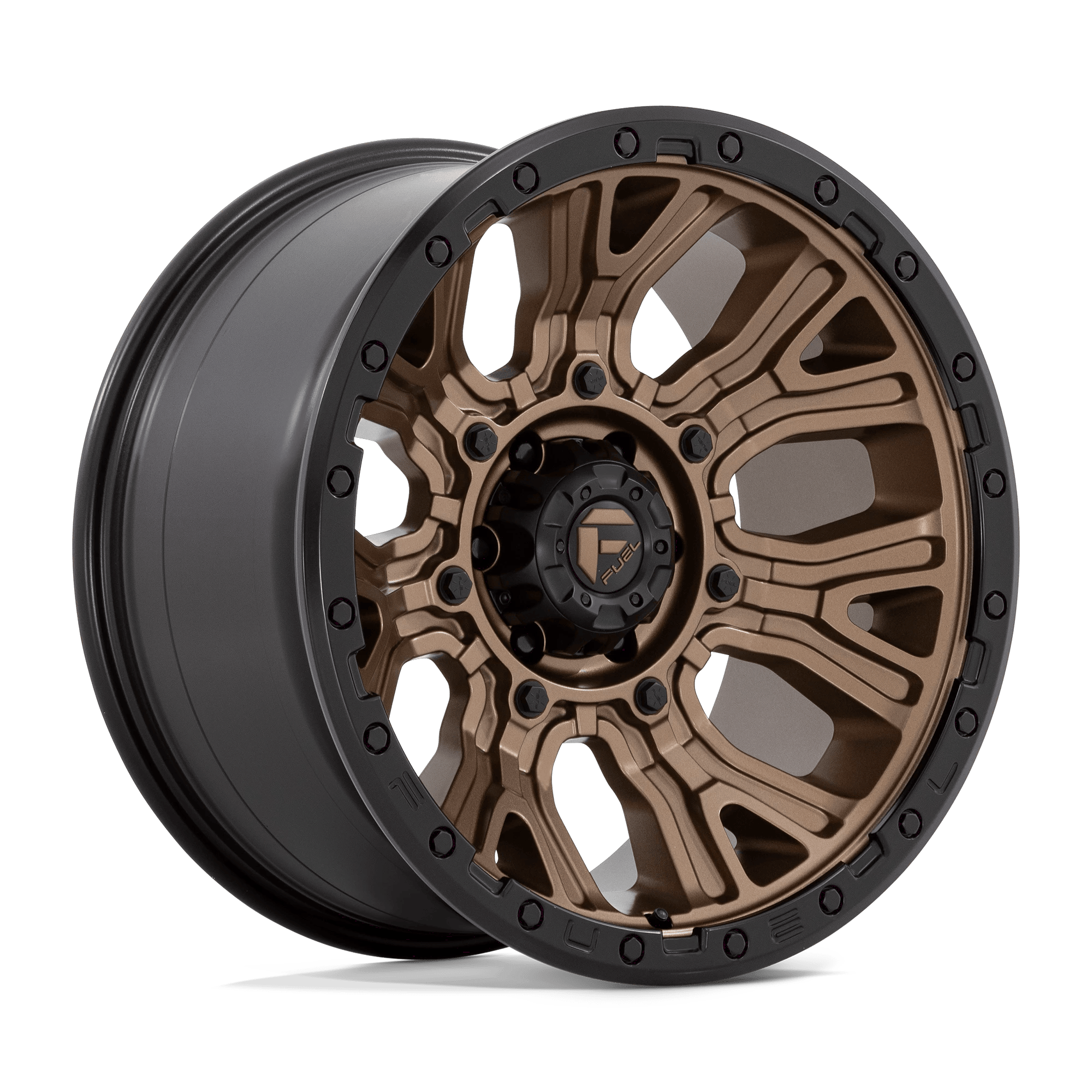 Fuel 1PC D826 TRACTION 20x10 ET-18 6x139.7 Matte Bronze w/ Black Ring