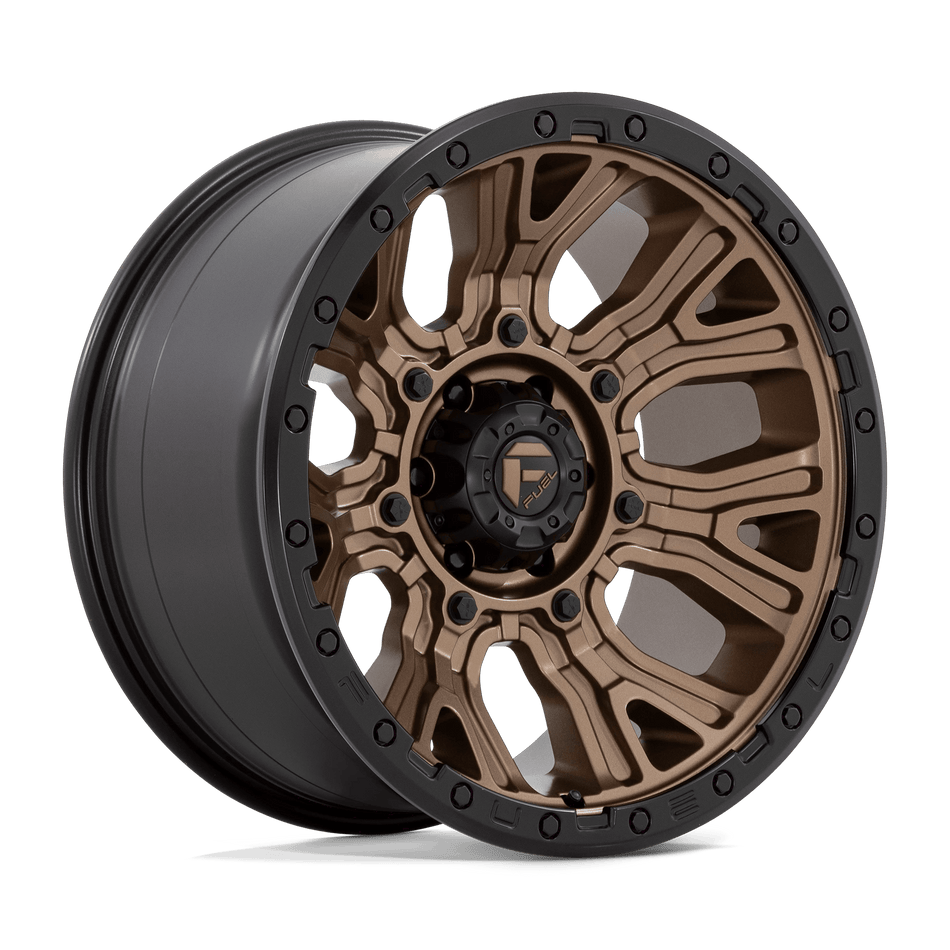 Fuel 1PC D826 TRACTION 20x10 ET-18 6x139.7 Matte Bronze w/ Black Ring