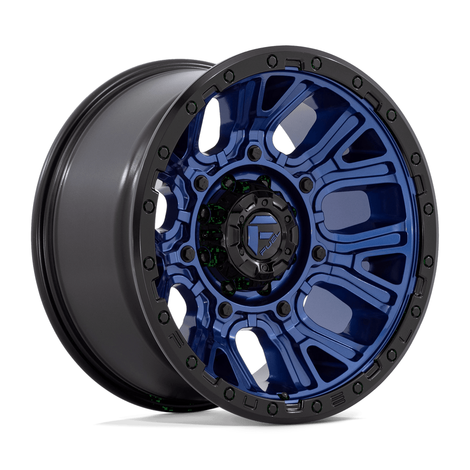Fuel 1PC D827 TRACTION 20x10 ET-18 8x170 Dark Blue w/ Black Ring