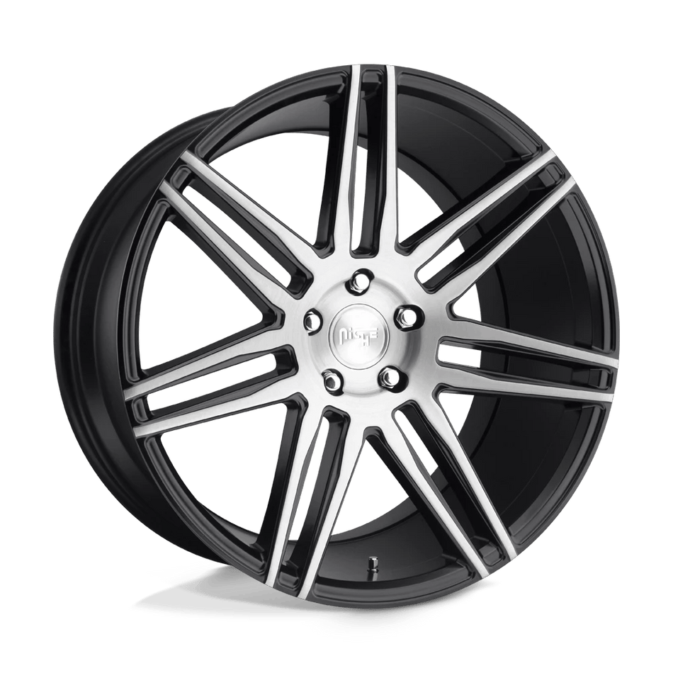 Niche 1PC M178 TRENTO 20x9 ET35 5x114.3 Gloss Black Brushed