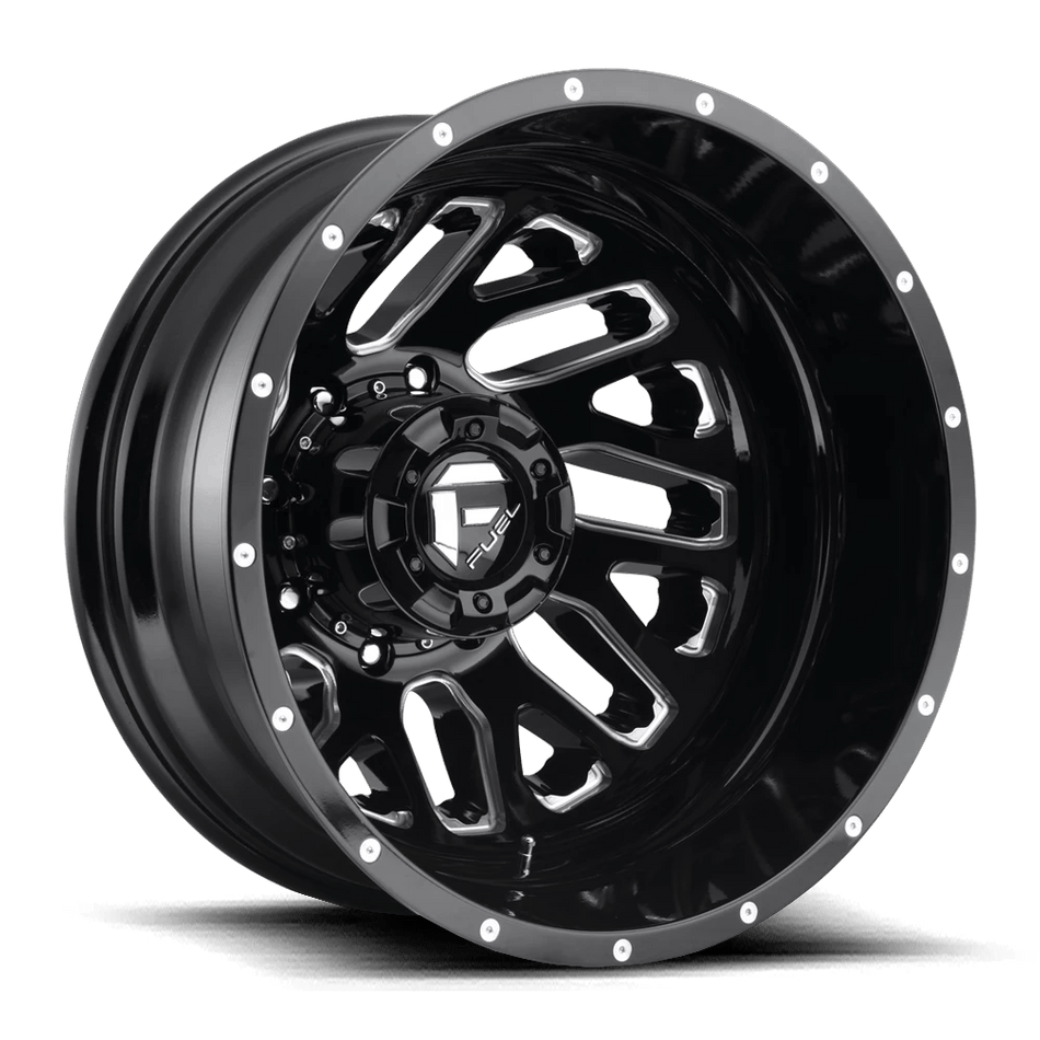 Fuel 1PC D581 TRITON 22x8.25 ET-221 8x210 Gloss Black Milled