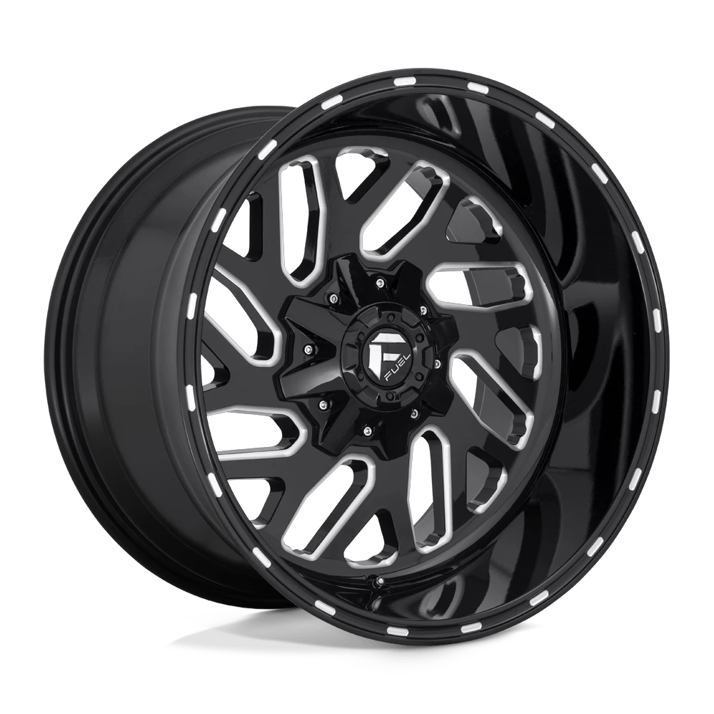 Fuel 1PC D581 TRITON 22x12 ET-43 5x114.3/5.0 Gloss Black Milled
