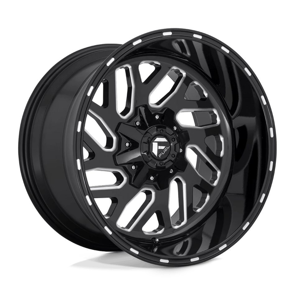 Fuel 1PC D581 TRITON 22x12 ET-43 5x139.7/150 Gloss Black Milled